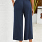 🍃 LIMITED-TIME 50% OFF! ✨ Women's Linen Smocked Capri Pants – Wide Leg, Breezy, High-Waist 🌾