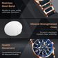 ⌚ LIMITED TIME 50% OFF! 💧 Men’s Waterproof Multifunctional Quartz Watch – Chronograph, Luminous, Stainless Steel ⏱️