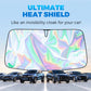 💎 -50% LASER CAR SUNSHADE! 💎 Blocks 99% Heat & UV, Foldable Design for Instant Cool Interior & Dashboard Protection ☀️🚗