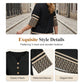 👔 LIMITED-TIME 50% OFF! ✨ Women's Casual Top – V-Neck, Button-Front, Patterned Trim, Soft 🍂
