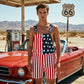 👖 LIMITED-TIME 50% OFF! 🇺🇸 American Flag Overalls Shorts – Unisex, Denim, Adjustable, Patriotic ✨