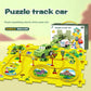 🎁 [Mejor regalo para niños] 🚗Juego de juegos de coches de pista de rompecabezas educativos para niños