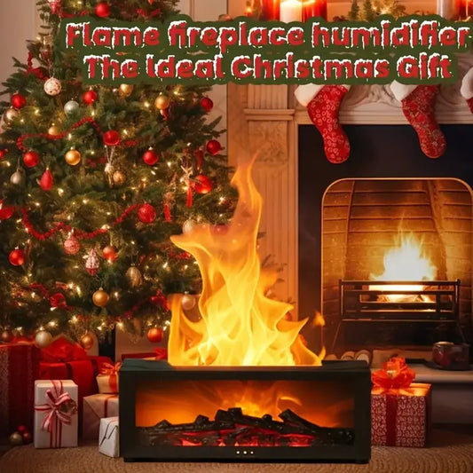 🔥 LIMITED TIME: 50% OFF! 🔥 Fireplace Effect Humidifier & Diffuser – 7 LED Colors, Remote Control for Soothing Home/Office Ambiance 🌙