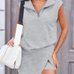 🎾 LIMITED-TIME 50% OFF! ✨ Women’s Tennis Skort Set – 2-Piece, Half-Zip Top, Athletic Skirt 🏃‍♀️