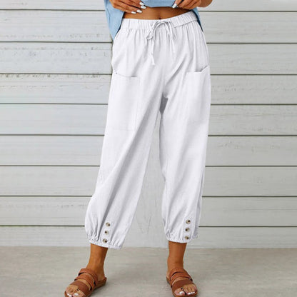 💎 44% OFF! 💎 2026 New Women's Summer Cotton Linen Wide-Leg Pants – Breathable, Wrinkle-Free & Relaxed Fit 🍃