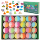 🎉 50% OFF! 🧼 Fizzy Fun Kids’ Bath Bomb Gift Set – 12 Colorful, Skin-Safe Bath Bombs with Surprise Sea Animal Toys Inside! 🌈🛁
