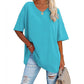 👕 LIMITED-TIME 50% OFF! 💥 Women's Casual Loose V-Neck T-Shirt – Soft, Breathable, Flowy Hem ✨