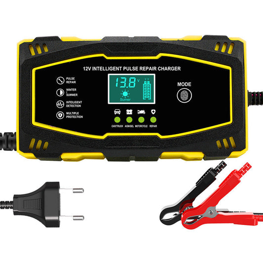 🔋 50% OFF! Portable Smart Car Battery Charger – Revives Old Batteries, Extends Life & Auto-Adapts to 12V/24V Systems! ⚡🚗