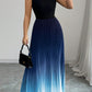 👗 LIMITED-TIME 50% OFF! ✨ Pleated Maxi Dress – Gradient, Mock Neck, A-Line, Sleeveless, Elegant ✨