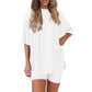 ⏰ LAST DAY PROMOTION - 50% OFF! Women's Casual Loose Two-Piece Set – Short Sleeve Top & Shorts 👕