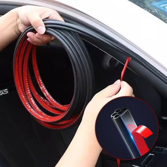 🚗 Buy 2 Get 1 Free! 5-Hole Automotive Dust-Proof & Shock-Absorbing Sealing Strip – Premium Quiet Ride, Luxury Door Close Sound ✨