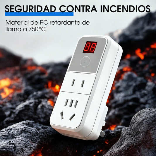 🔥 ¡Oferta relámpago: 51% de descuento!🔥 Enchufe programable con pantalla digital