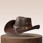 🎉 2026 Sale — Over 18,000 Sold!🤠Breathable Sunshade Cowboy Hat – Wide Brim, Rivet Details ☀️