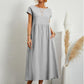 👒 LIMITED-TIME 50% OFF! ✨ Cotton Linen Pocket Dress – Loose, Breathable, Chic ✨