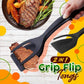 🥘 LIMITED-TIME 50% OFF! 🍳 2-in-1 Grip Flip Tongs with Silicone Tips – Non-Scratch, Non-Stick, Heat-Resistant ✨