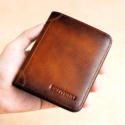🔐 LIMITED-TIME 50% OFF! 💼 Genuine Leather RFID Wallet – Waterproof, Large Capacity, Handmade 👨‍💼