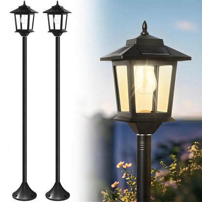 💎 50% OFF! 💎 Outdoor Solar Hexagonal Garden Lamp – Vintage Palace Style, Dusk-to-Dawn Auto Sensor & Weatherproof Design 🌿✨