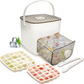 🧊 LIMITED-TIME 50% OFF! ✨ Ice Cube Maker with Storage Box – Button Release, Leak-Proof, 48 Cubes at Once 🏠