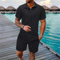 👕 LIMITED-TIME 50% OFF! ✨ Men's Jacquard Shirt & Shorts Set – 4-Way Stretch, 3 Colors, S-XXXL 🌴
