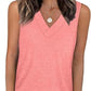 👕 LIMITED-TIME 50% OFF! ✨ Women's Sleeveless V-Neck Tank – Loose Fit, Slimming, Chic ✨