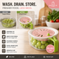 🍓 LIMITED‑TIME 50% OFF! ⚡ 2 in 1 Draining Basket with Lid – Wash, Drain & Store ✨