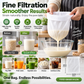 🥛 LIMITED-TIME 50% OFF! 💥 High-Density Reusable Food Strainer Bag – Fine Mesh, Durable, Drawstring 🧺