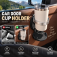 🚗 LIMITED-TIME 50% OFF! ✨ Multifunctional Foldable Car Door Cup Holder – Large Diameter, Clip-On Mount, Faux Leather 🥤