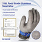 🛡️ LIMITED-TIME 50% OFF! ✨ Food Grade Metal Mesh Glove – Cut Resistant, ANSI A9, Easy Clean 🍖