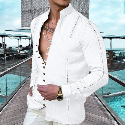 👔 LIMITED-TIME 50% OFF! ✨ Men's Linen Beach Button-Up Shirt – Breathable, Casual, Vacation-Ready 🏖️