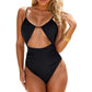 👙 LIMITED-TIME 50% OFF! 🌊 Women's One Piece Swimsuit – Tummy Control, Cut-Out, Adjustable, Sexy ✨