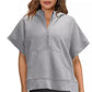 👕 LIMITED-TIME 50% OFF! ✨ Half Zip Pullover Top – Oversized, Pockets, Casual ✨