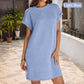 💎 50% OFF! 💎 Women's Relaxed Pocket Dress – Breathable Cotton-Linen Blend, Roll-Up Sleeves & Effortless Everyday Style 🌿👗