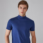 💎 50% OFF! 💎 Men's High Neck Slim Fit T-Shirt – Breathable, Figure-Flattering & Available in 5 Classic Colors