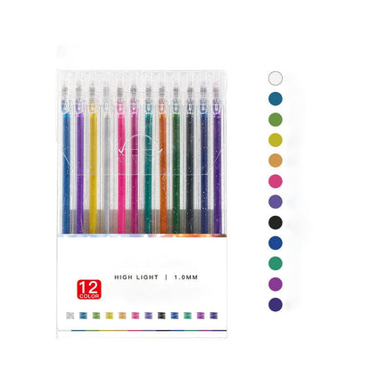 ✨ 50% OFF NOW! 🎁 Glitter Gel Pen Set – Smooth Writing, 10 Colors & Quick-Dry Ink 🎨