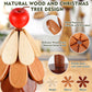 🎄 LIMITED‑TIME 50% OFF! 🔥 Natural Wooden Tree Trivets for Hot Dishes – Festive, Foldable, Durable ✨