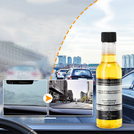 🚗 LIMITED-TIME 50% OFF! ✨ Car Glass Oil Film Stain Removal Cleaner – Powerful, Mild, Protective Coating 💎