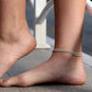 💜 BUY 1 GET 1 FREE 💜 Dainty Layered Waterproof Anklet – Adjustable Silver Chain, Hypoallergenic & Perfect for Summer 🌊