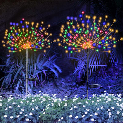 🎉 2026 Sale — Over 64,000 Sold!💞 Waterproof Solar Garden Fireworks Lamp – Light Up Your Nights 🎇