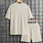 👕 LIMITED-TIME 50% OFF! ✨ Men’s Summer Drop Shoulder Set – Street Style, Drawstring Shorts, Relaxed Fit 🏙️
