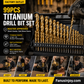 🪛 2026 Sale — Over 29,000 Sold! ⚙️ 99-Piece Titanium Coated HSS Drill Bit Set 1.5–10mm