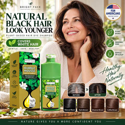 💇‍♀️ LIMITED-TIME 50% OFF! ✨ Long-Lasting Plant-Based Foam Hair Dye – Gentle, Fruity Scent, Mess-Free 🧴