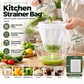 🥛 LIMITED-TIME 50% OFF! 💥 High-Density Reusable Food Strainer Bag – Fine Mesh, Durable, Drawstring 🧺