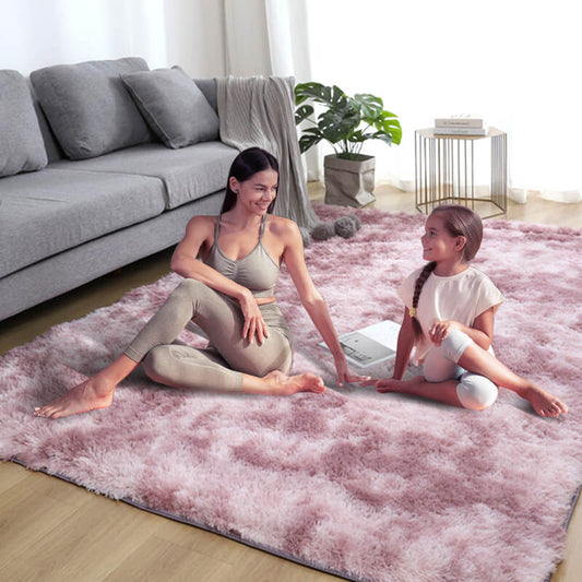💎 42% OFF! 💎 Gradient Color Plush Floor Mat – Ultra-Soft Faux Fur, Non-Slip Bottom & Machine Washabl