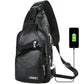 🎉 2026 Sale — Over 49,000 Sold! 😎 Men's Multifunctional High-Quality Leather Chest Bag – Sleek & Adjustable 🎒