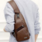 🎉 2026 Sale — Over 49,000 Sold! 😎 Men's Multifunctional High-Quality Leather Chest Bag – Sleek & Adjustable 🎒