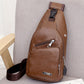 🎉 2026 Sale — Over 49,000 Sold! 😎 Men's Multifunctional High-Quality Leather Chest Bag – Sleek & Adjustable 🎒