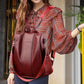 🎒 LIMITED-TIME 50% OFF! ✨ Ladies' Large Capacity Backpack – Stylish, PU Leather, User-Friendly 👜