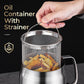 🍳 LIMITED TIME 50% OFF! ⏳ Large Capacity 304 Stainless Steel Oil Filter Container – Durable, Easy-Pour, Multi-Purpose 🍟