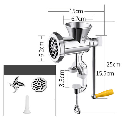 🎉 2026 Sale — Over 23,000 Sold! 💞 Home Hand Crank Meat Grinder and Sausage Stuffer – Homemade Goodness Made Easy 🌸