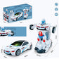 🚗 LIMITED-TIME 50% OFF! 💥 Electric Universal Deformation Police Toy Car – Auto Transform, Gesture Control, 2.4G Remote ✨